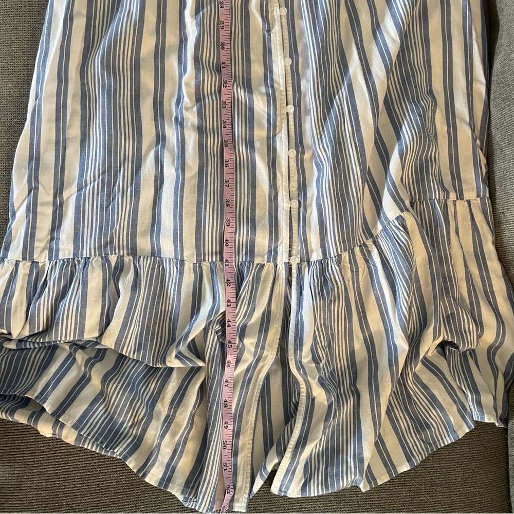 At John Bay Dress w/belt- XL Women's -Blue and White Stripes